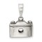 Sterling Silver Antiqued Camera Charm Pendant Jewelry 11mm x 13mm